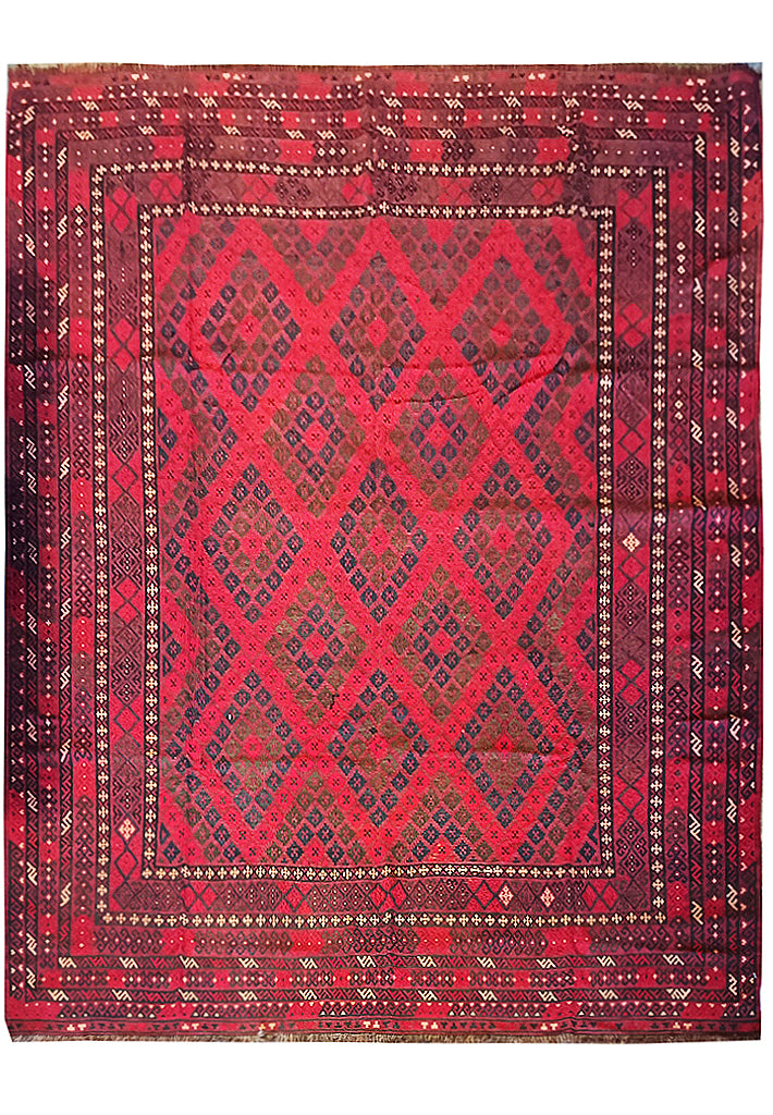 10' x 11'  SQUARISH Size KILIM Afghan RUG #F-5929