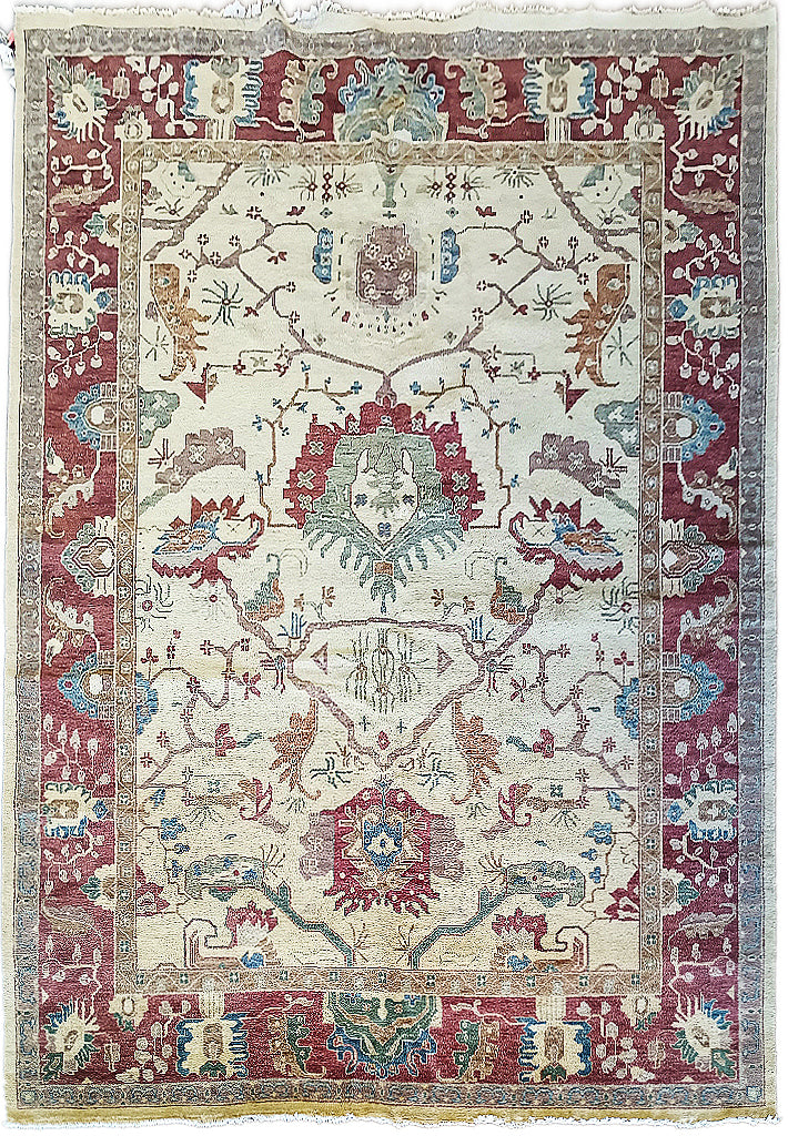 9.4 x 13.5 NEW OUSHAK RUG HANDMADE #F-5957