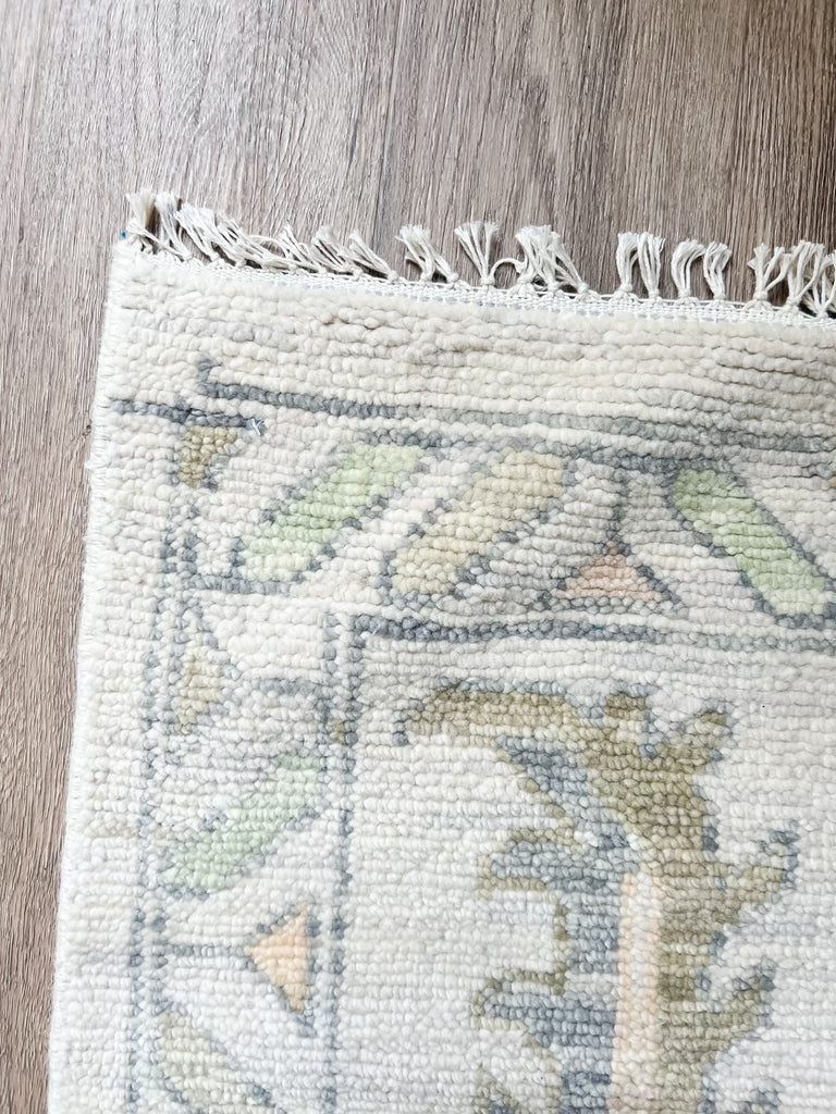 12.1 x 18.2 Great Wool Quality Handmade Oushak Rug NEUTRALS #i-918