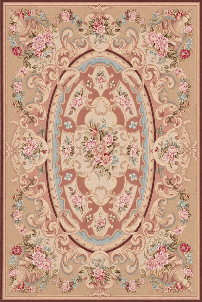 9 x 12 Aubusson Savanerrie Flat Weave Rug 20809