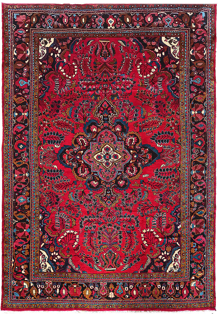 8.3 x 11.4 Authentic Persian Lilihan Rug Classical Beauty #F-6021