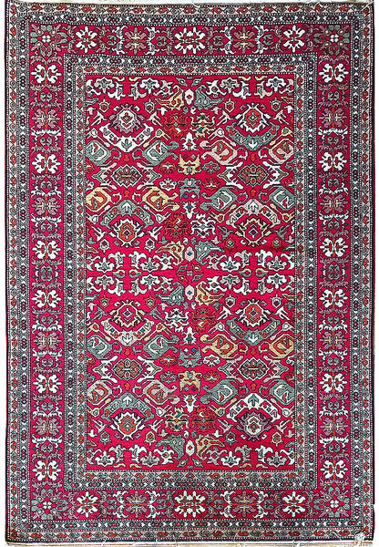 5' x 7' Shrivan Wool handmade Azarbayjan Rug #F-6083 | www
