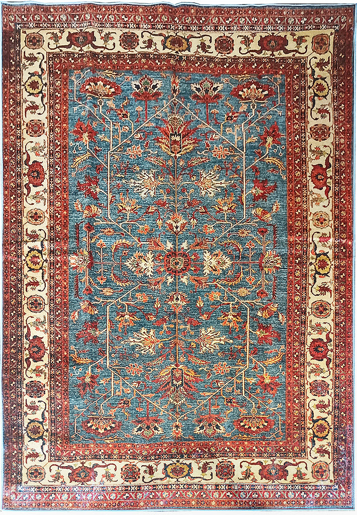 5' x 7' Light Blue Turkish Rug  #F-6086