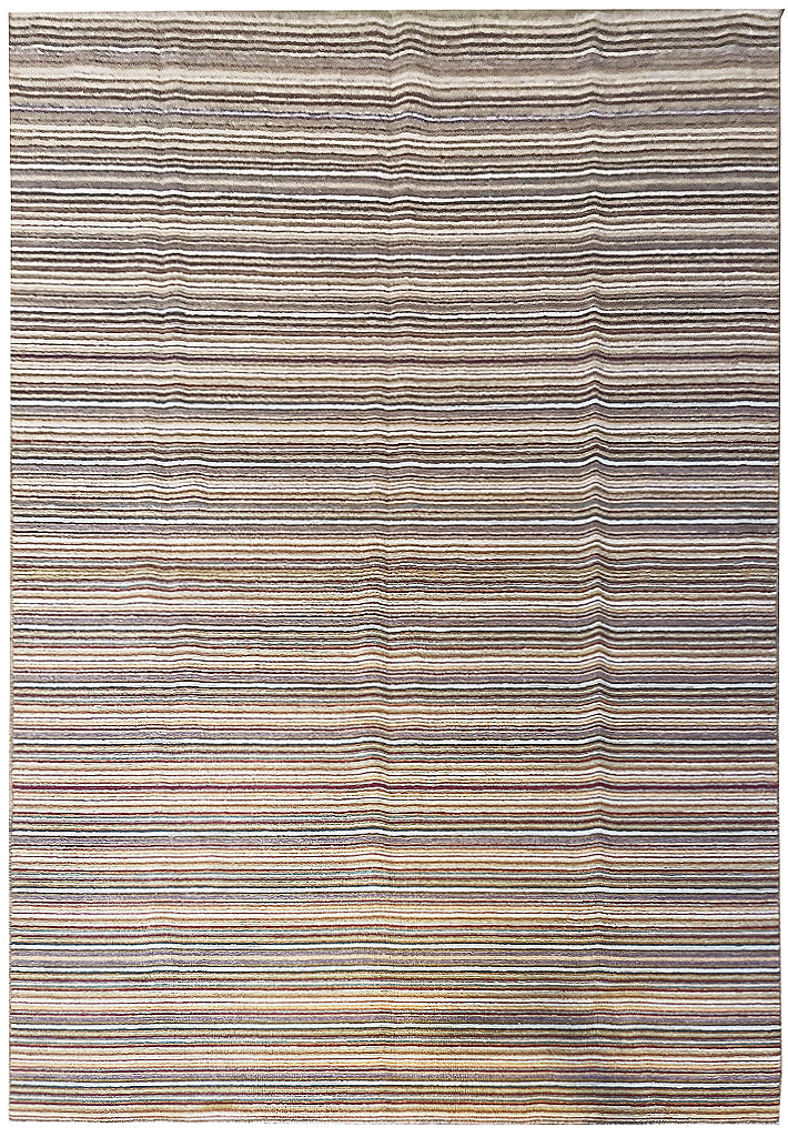 5 x 8.1 Neutrals Handmade India Contemporary Kilim Rug Flat Weave Wool #F-6095