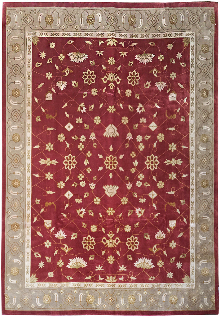 7.9 x 9.10 QUALITY Tibbett Wool Handmade Ruyg #F-6149