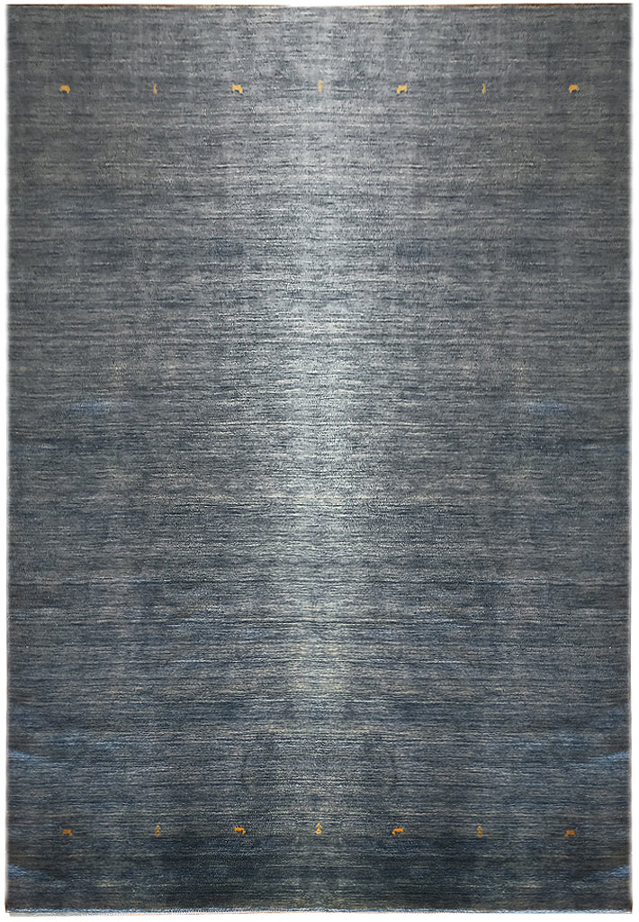 9.1 x 12.0 CONTEMPORARY WOOL RUG GRAY SLATE #F-6154