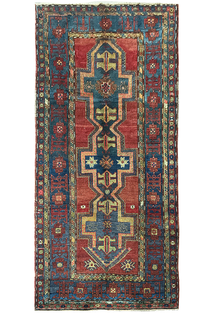 5' x 10'-Antique-Caucasion-Rug-GALLERY-SIZE -USSR .jpg
