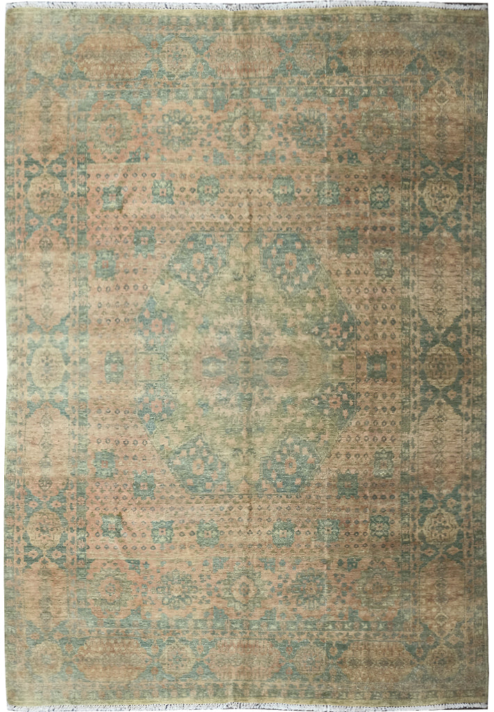 7.9 x 9.10 Handmade Oushak rug #F-6251