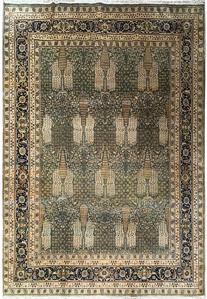 7.11 x 9.10 GREEN Ziglar new Rug #F-6280