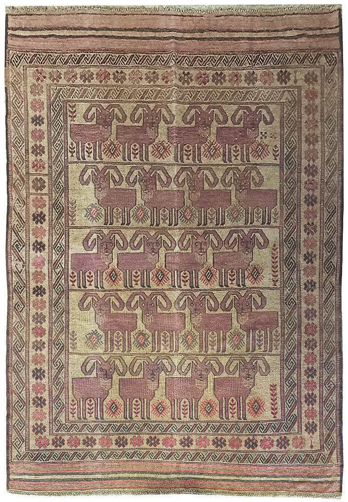 6 x 9 Tribal Afghan Kilim Rug #F-6297