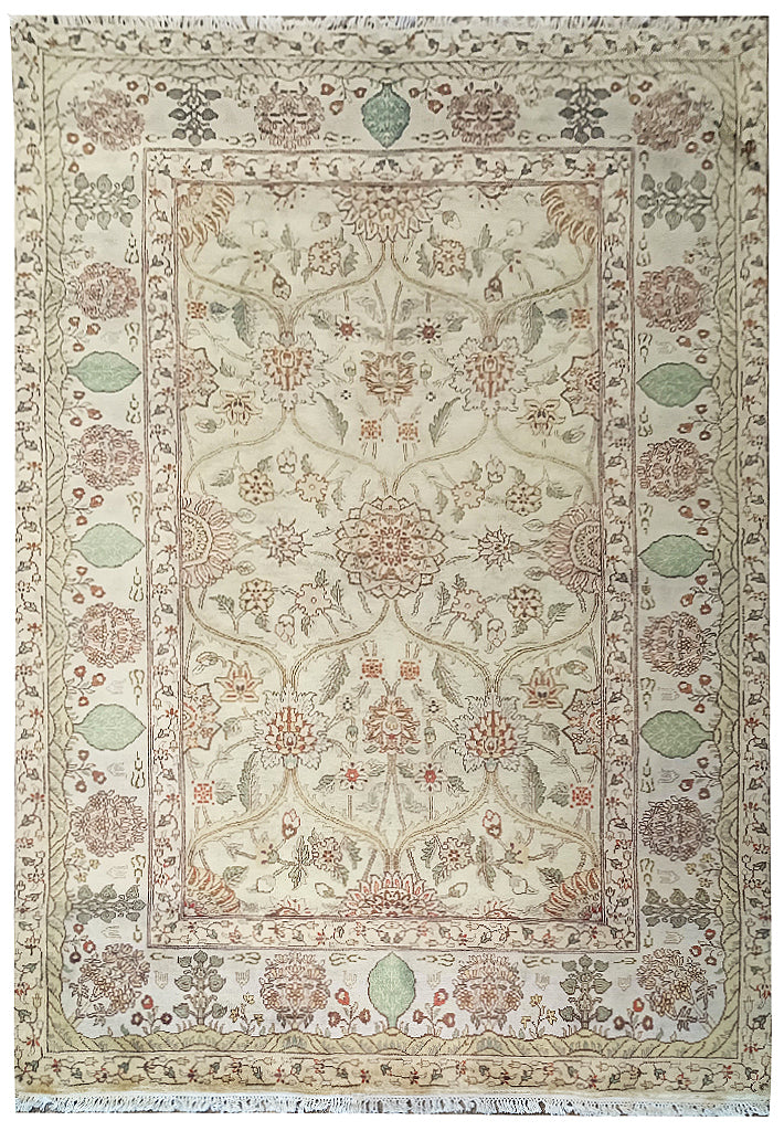 6 x 9 Light Mint Green Jaipour Quality Wool Rug #F-6324