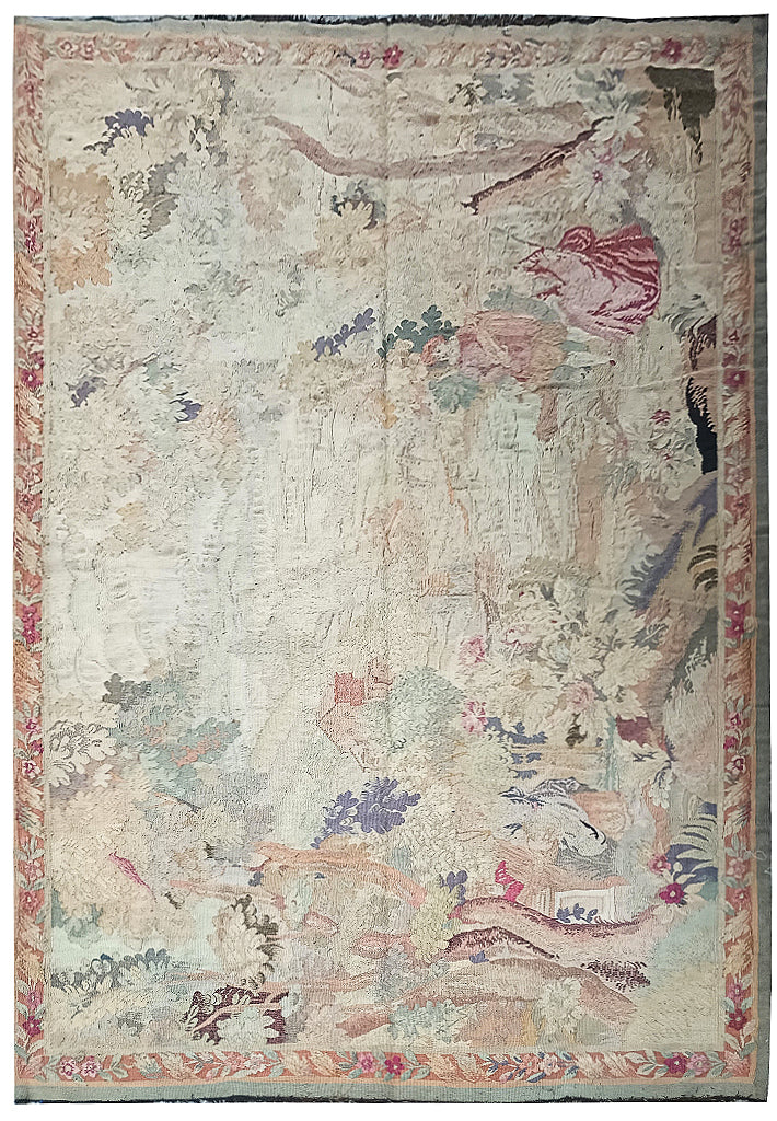 6' x 8' Tapestry Handmade  17 Century reproduction  #F-6325