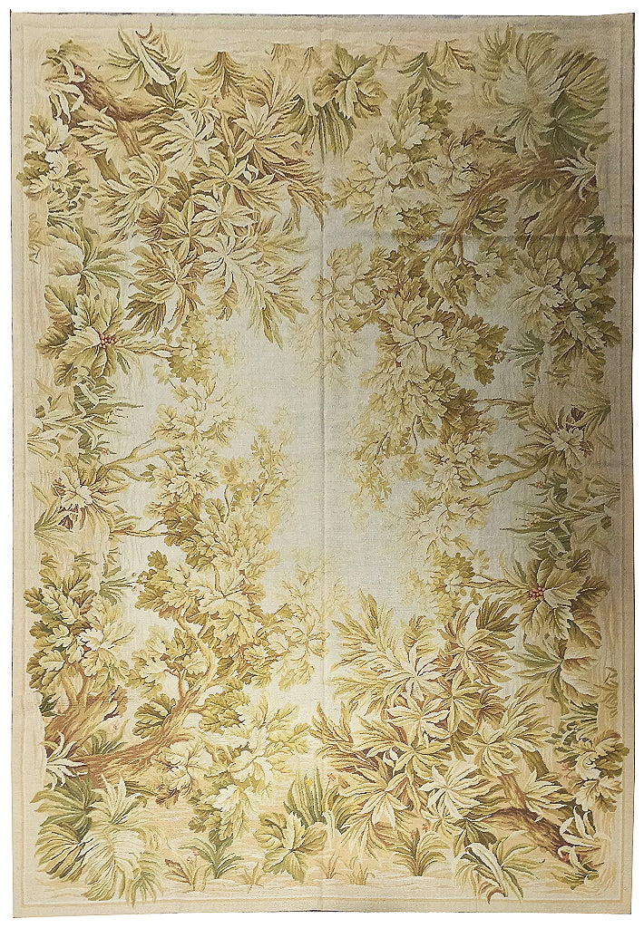 8.3 x 10.6 French Autumn Tropical Needle Point Rug #F-6329