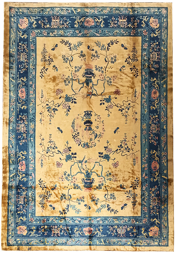 9.3 x 11.2 Art Deco Chinese Rug #F-6340