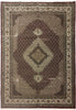 Load image into Gallery viewer, 8.3 x 11 NEW Handmade Wool and SIlk Mahi Tabriz Rug BURGUNDY #F-6385