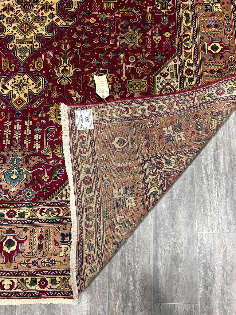 8.1 x 11.2 Genuine Persian Tabriz Wool Rug #PIX-11852