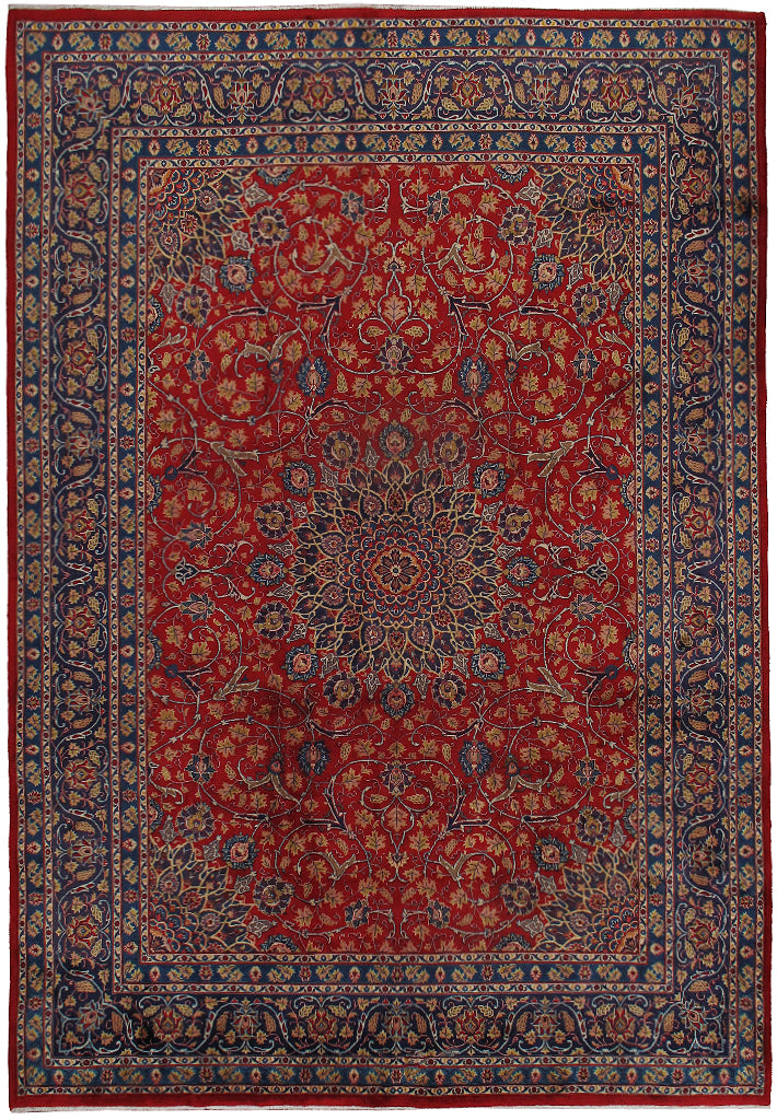 9.7 x 12.6 Authentic Persian Handmade Mashad Rug BIG SALE  #F-6835