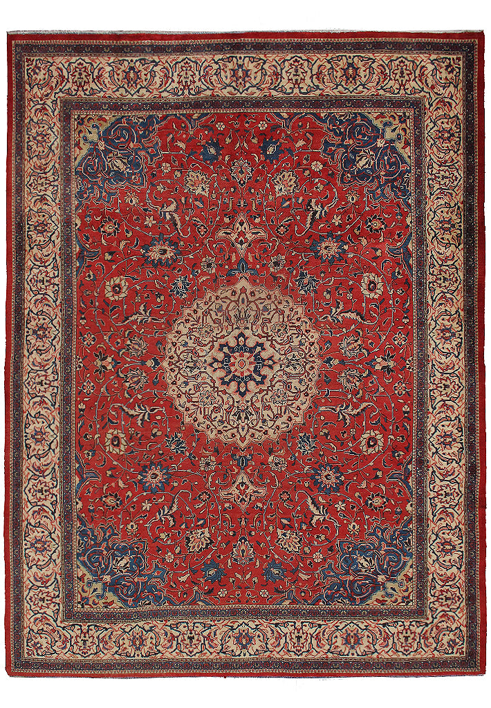 10.3 x 13 Authentic Persian Sarouk Mahal Rug  SALE  #F-6838