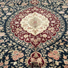 Load image into Gallery viewer, 9.5 x 13.7 Navy Blue Wool &amp; Silk Sino Tabriz Rug #PIX-14840