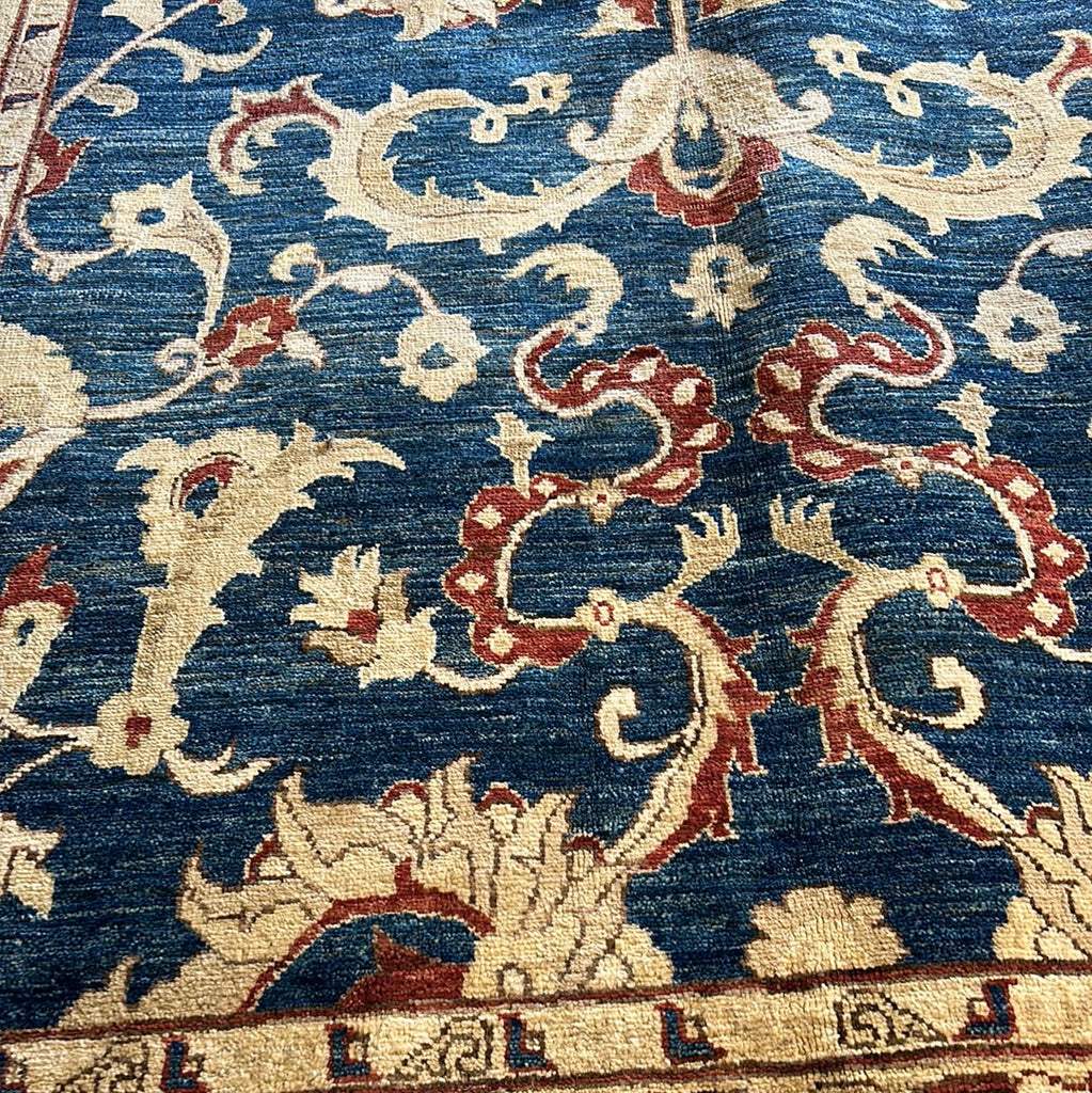 5.11 x 9.3 Pine Green Chobi Peshawar Rug 11051