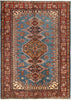 Load image into Gallery viewer, 4' x 6' Blue Super Kazak Rug M74