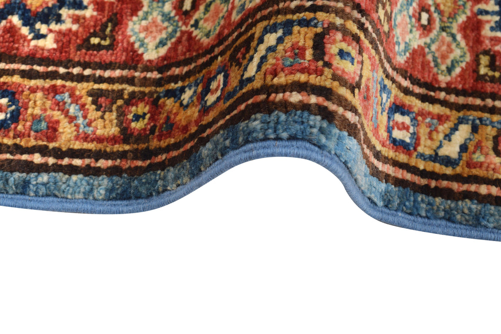 4' x 6' Blue Super Kazak Rug M74