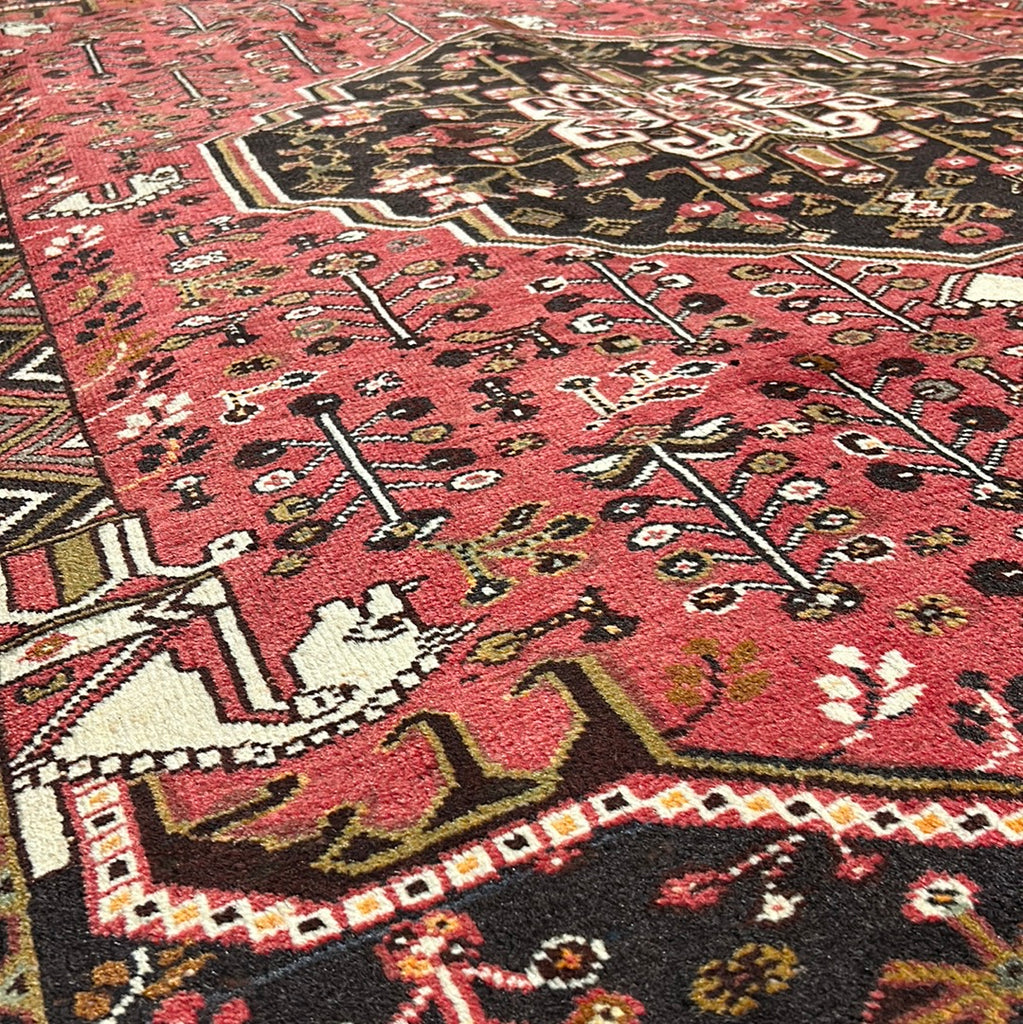4.11 x 8.2 Semi Antique Shiraz Qashqai Rug 71931