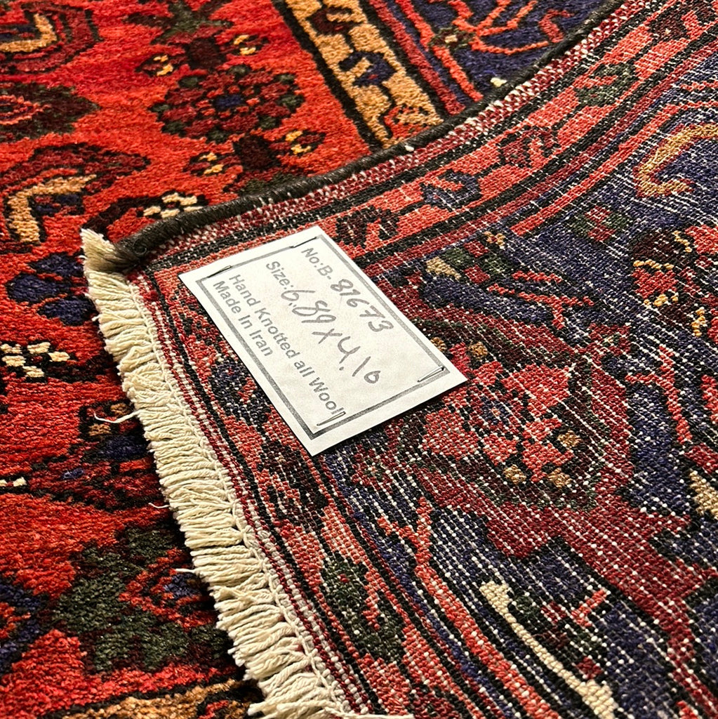4' x 7' Red Persian Zanjan Rug.jpg