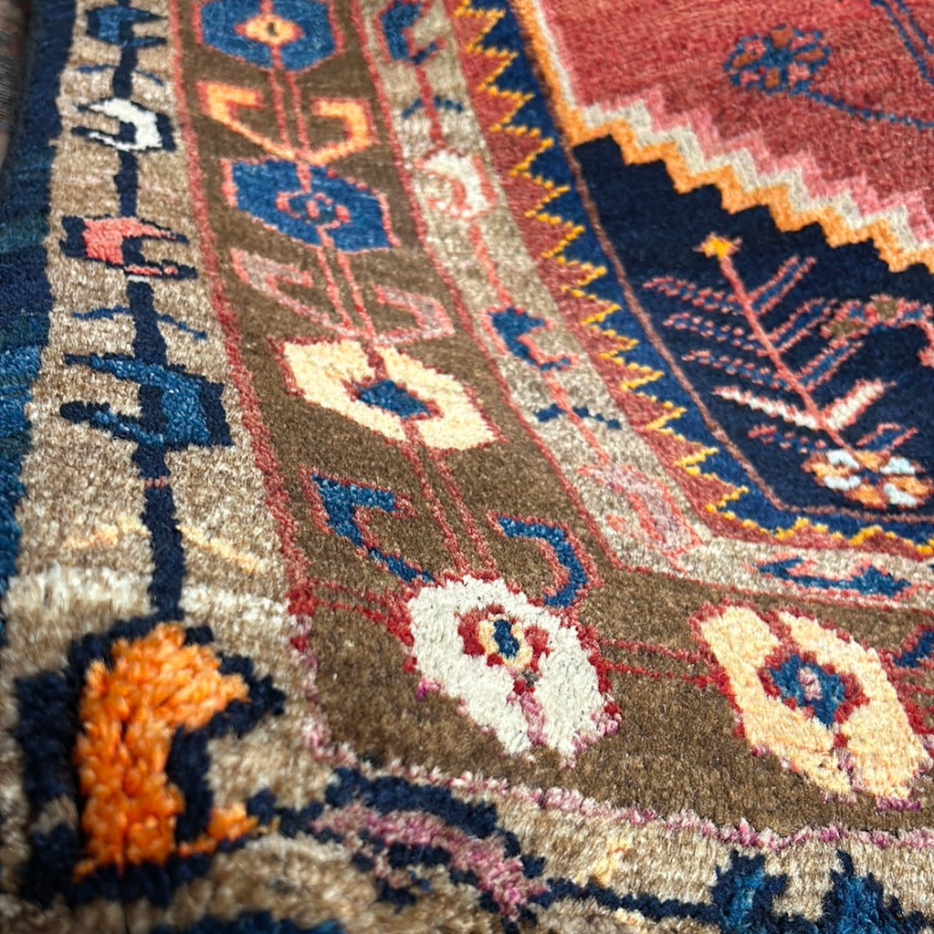 4.6 x 7.6 Red Persian Zanjan Rug 82814