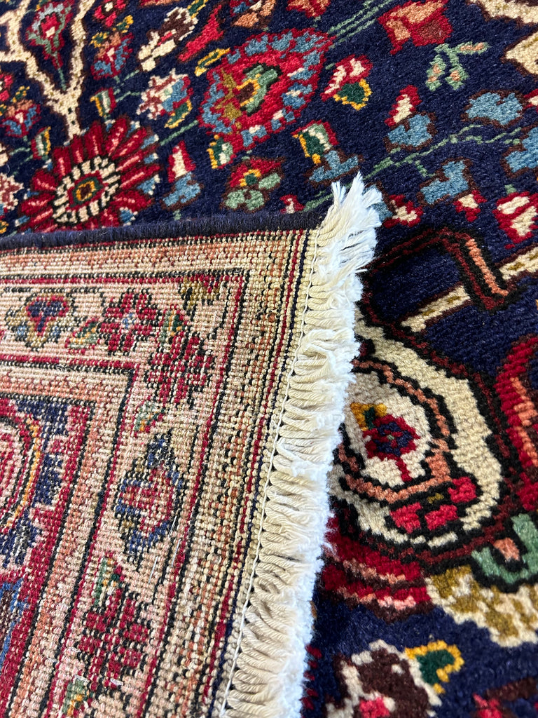 8.1 x 11 Persian Tabriz Wool Rug BLUE #B-80838