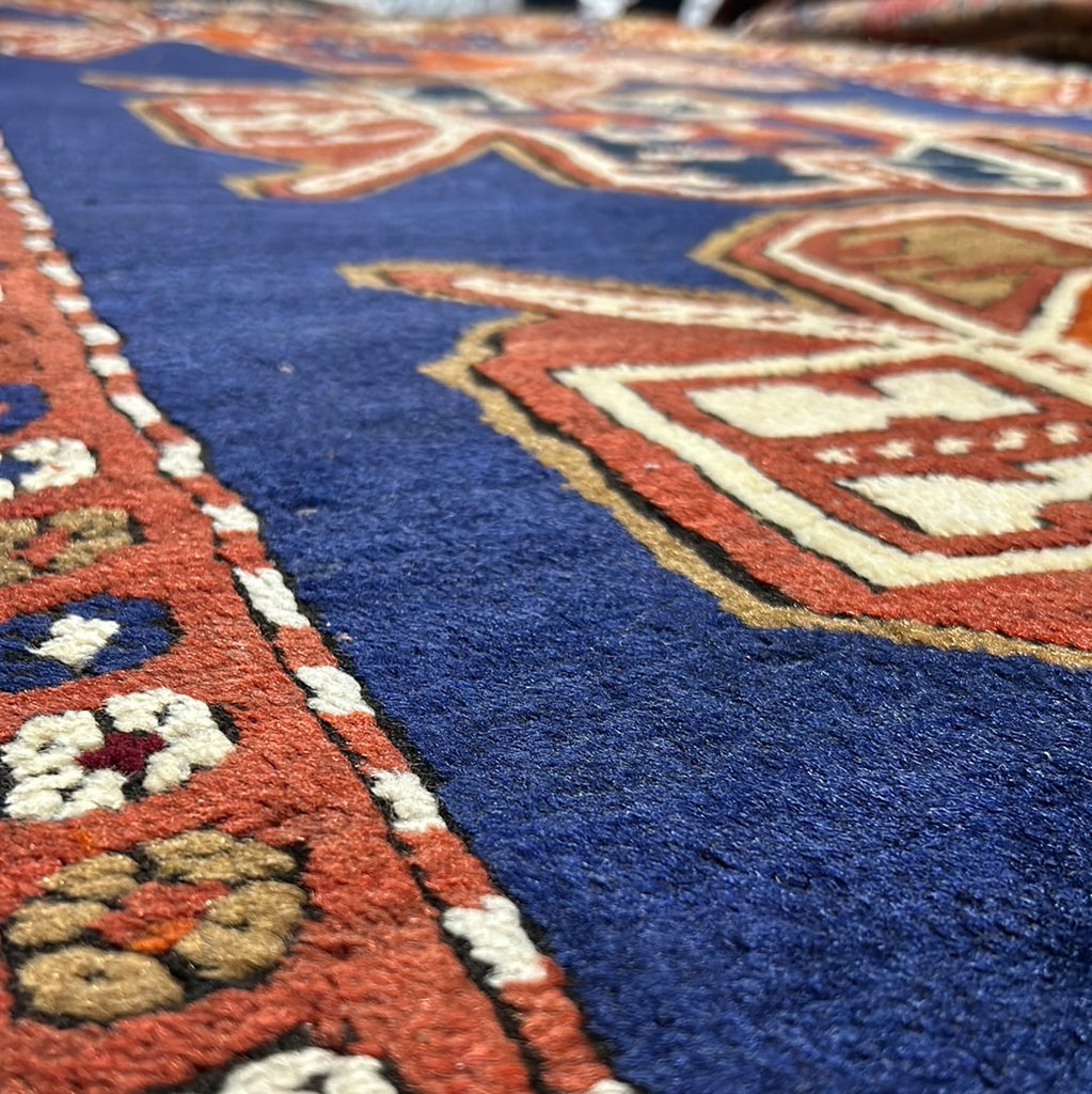 4.7 x 7.6 Navy Blue Russian Kazak Rug 8884