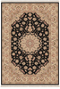 Load image into Gallery viewer, 5.9 x 8.9 Wool and Silk Quality Handmade Rug Black #PIX-8527