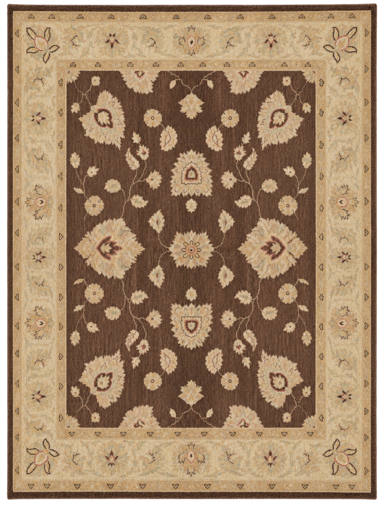 6 x 9 Chocolate Brown Chobi Peshawar Rug 20249