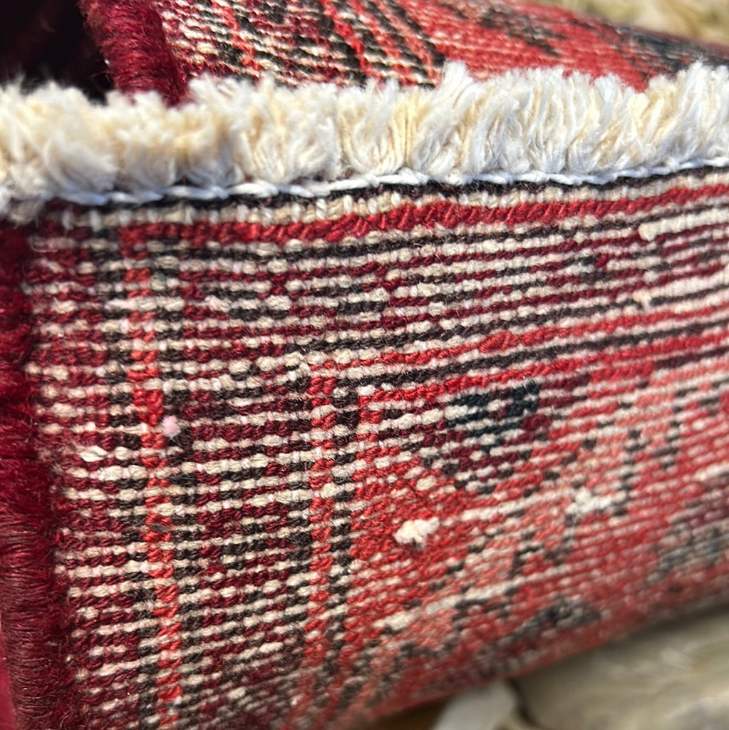 3.7 x 9.10 Persian Hamadan Wool Runner Rug 80357