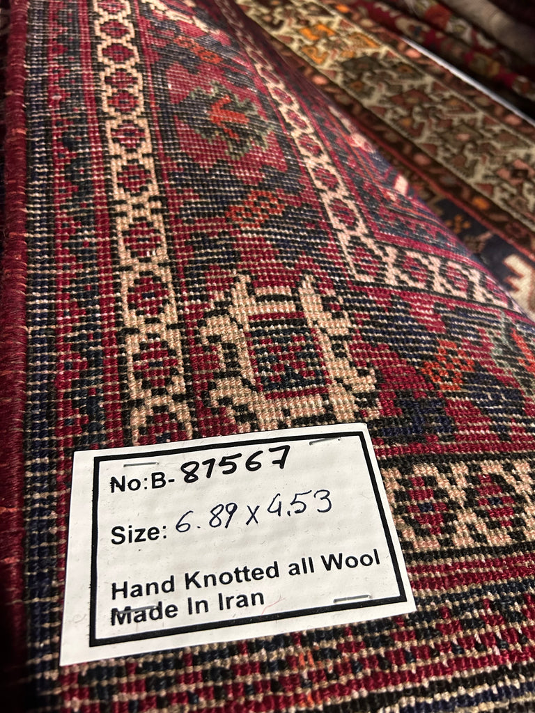 4.6 x 6.11 Red Persian Josheghan Rug 81567