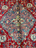 Load image into Gallery viewer, 9.6 x 13 Red Handmade Persian Design Sarouk Rug 977