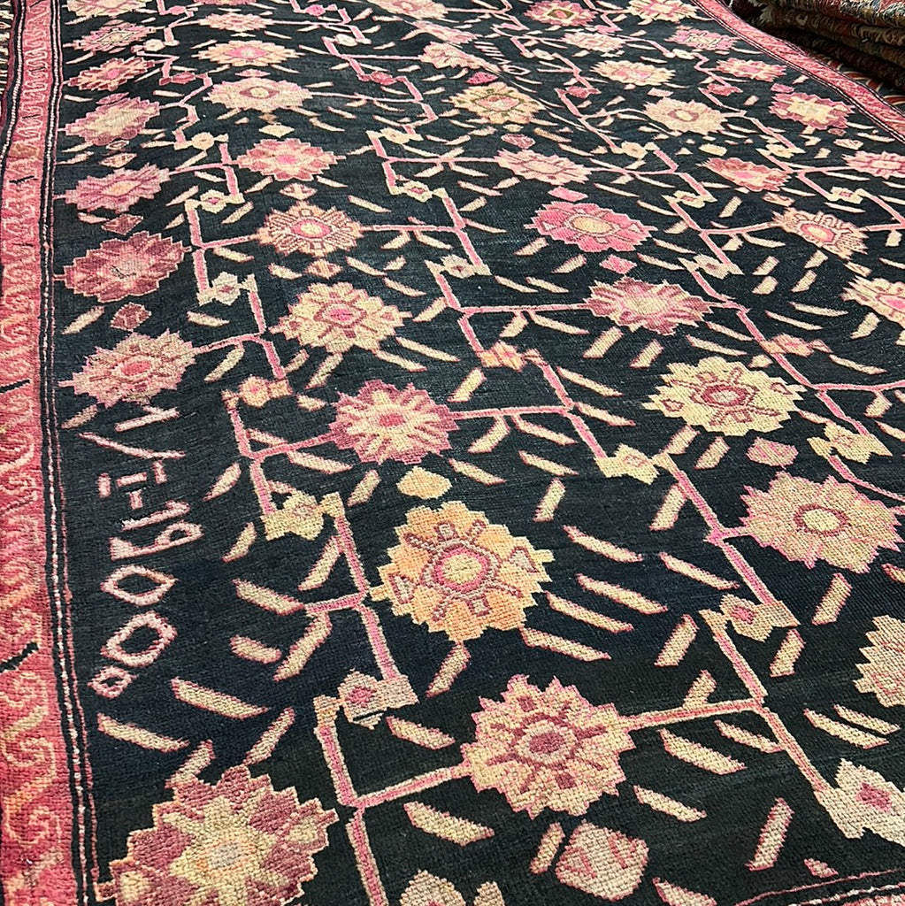 5 x 9.5 Black Russian Kazak Rug 8876