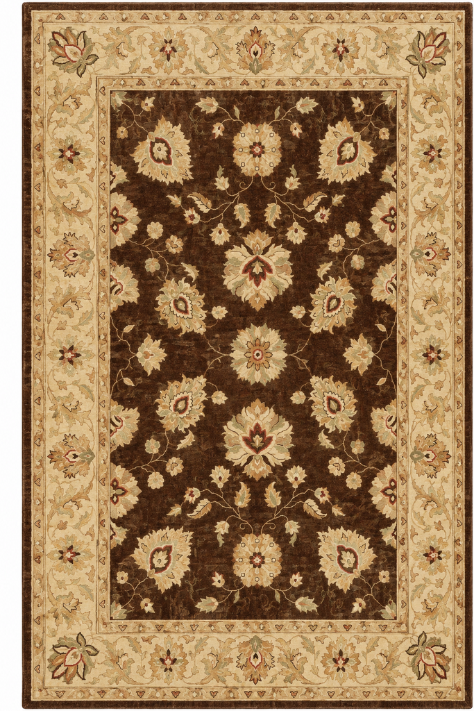 6 x 9 Chocolate Brown Chobi Peshawar Rug 20249