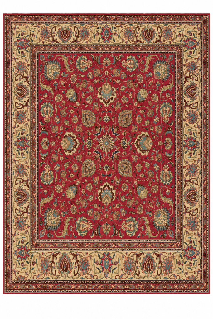 9.3 x 10.4 Squarish Persian Tabriz Rug #PIX-16627