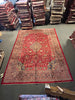 Load image into Gallery viewer, 9.6 x 13 Red Handmade Persian Design Sarouk Rug 977
