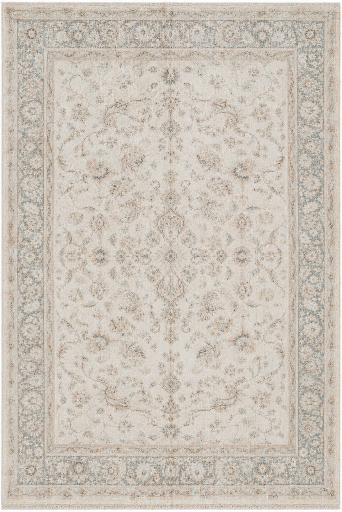 9.8 x 12 Vintage Light Colors Amazing Handmade Rug #PK94