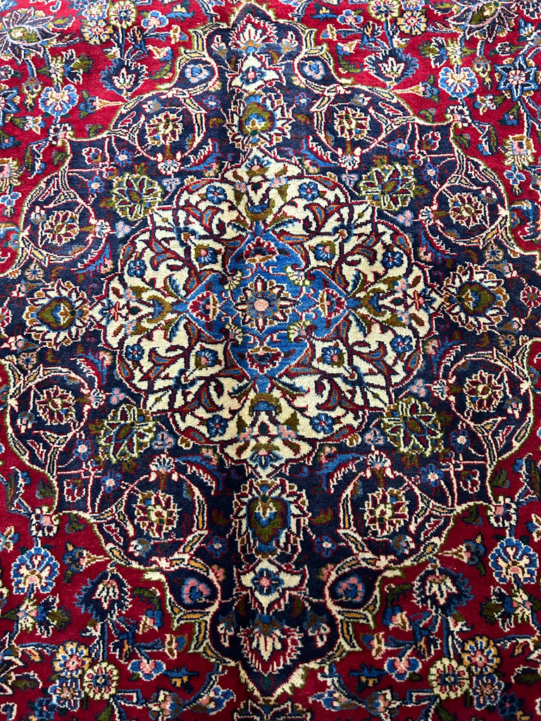 9.4 x 12.8 QUALITY Persian KASHAN PERFECT RUG 7006