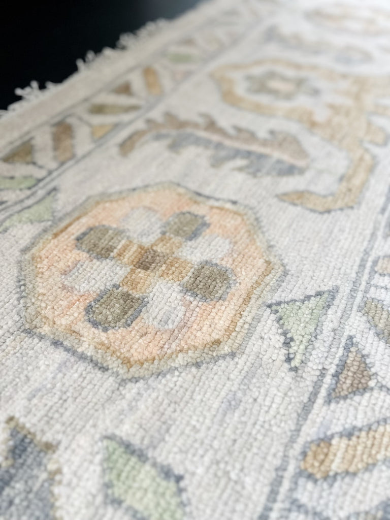 12.1 x 18.2 Great Wool Quality Handmade Oushak Rug NEUTRALS #i-918