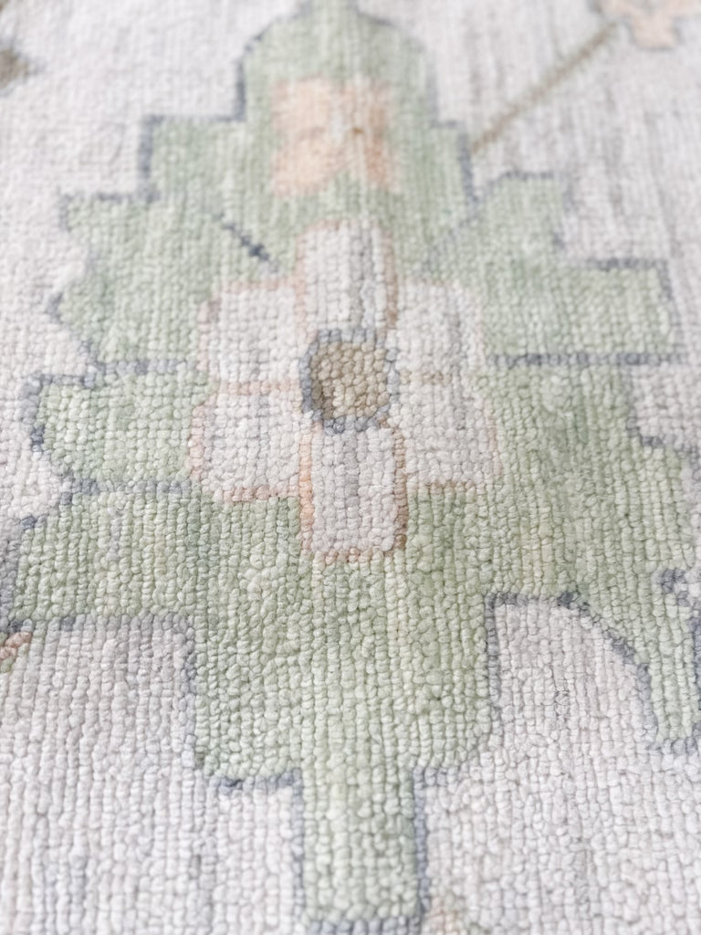 12.1 x 18.2 Great Wool Quality Handmade Oushak Rug NEUTRALS #i-918