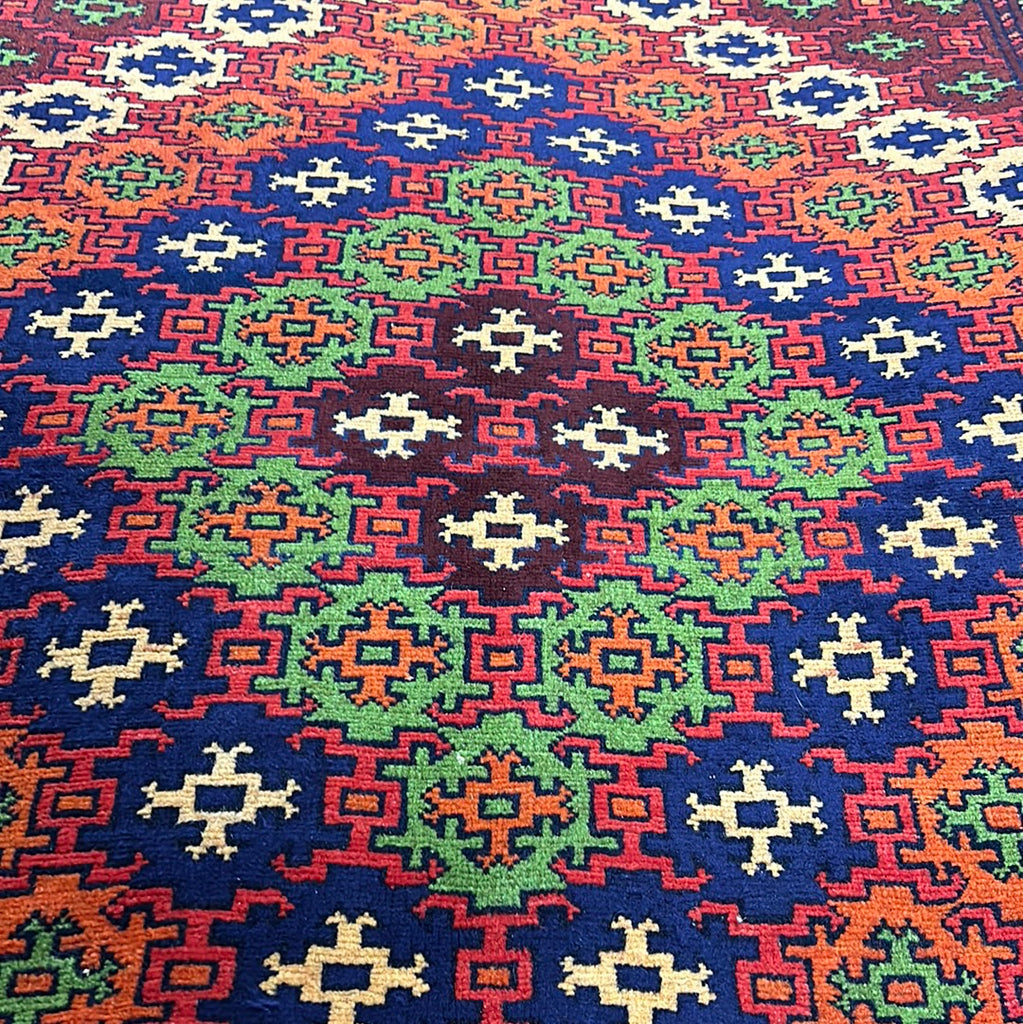 3.10 x 5.7 Semi Antique Azerbaijani Kazak Rug 72707