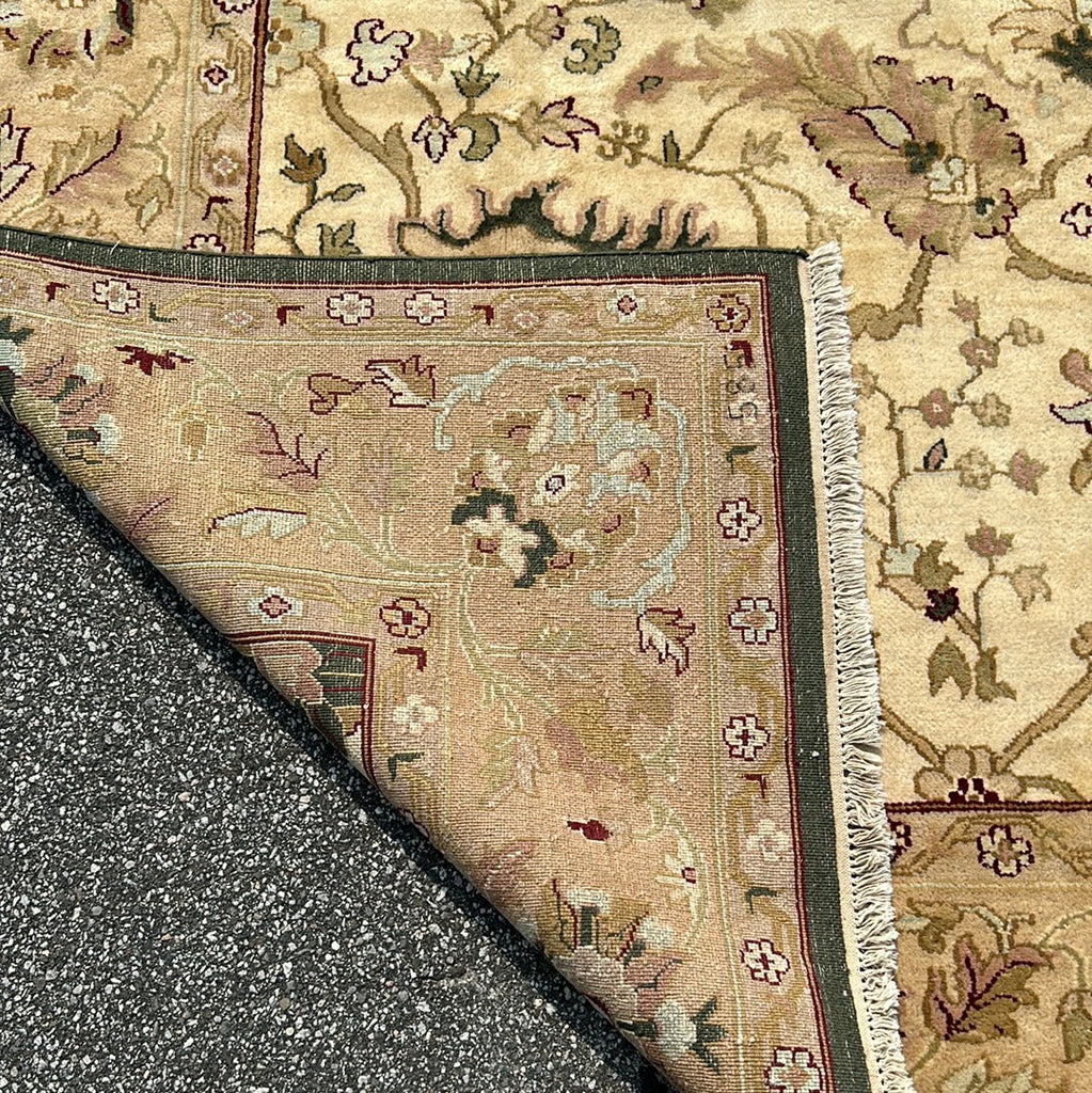10 x 14.2 Ivory Green Agra Rug 79575