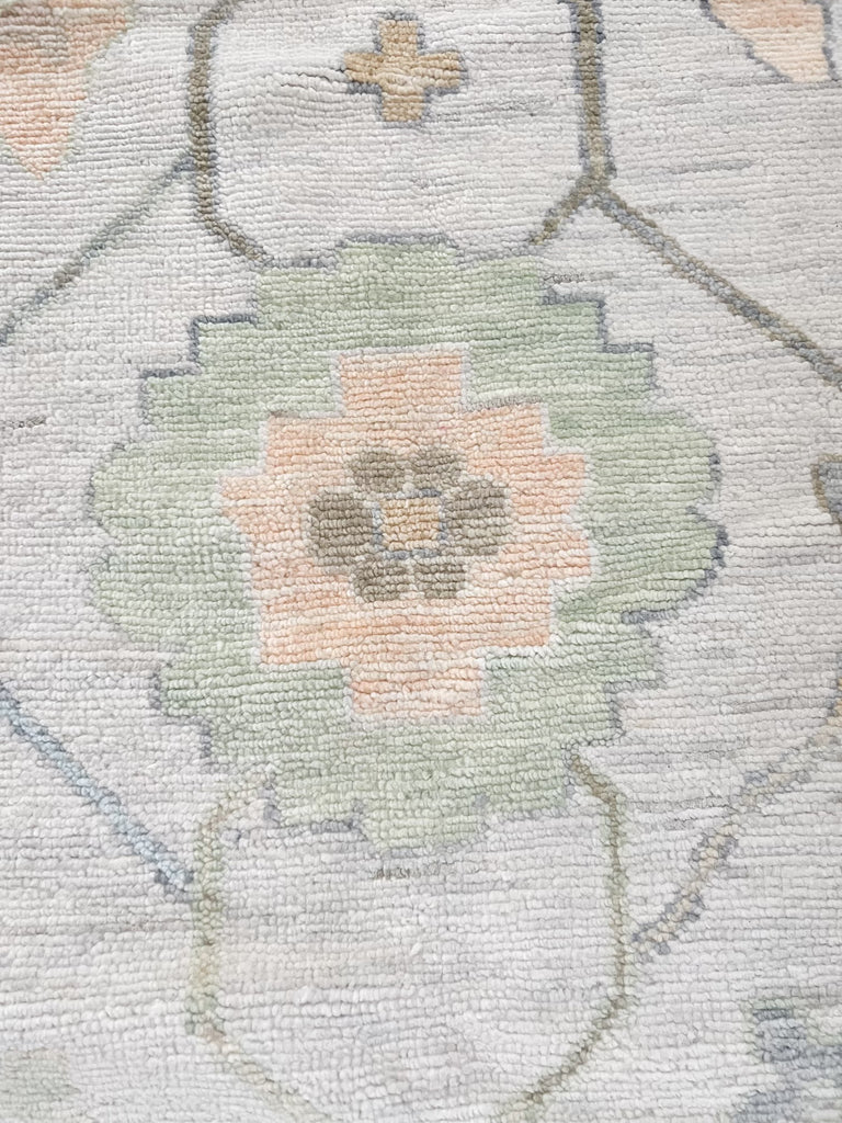 12.1 x 18.2 Great Wool Quality Handmade Oushak Rug NEUTRALS #i-918