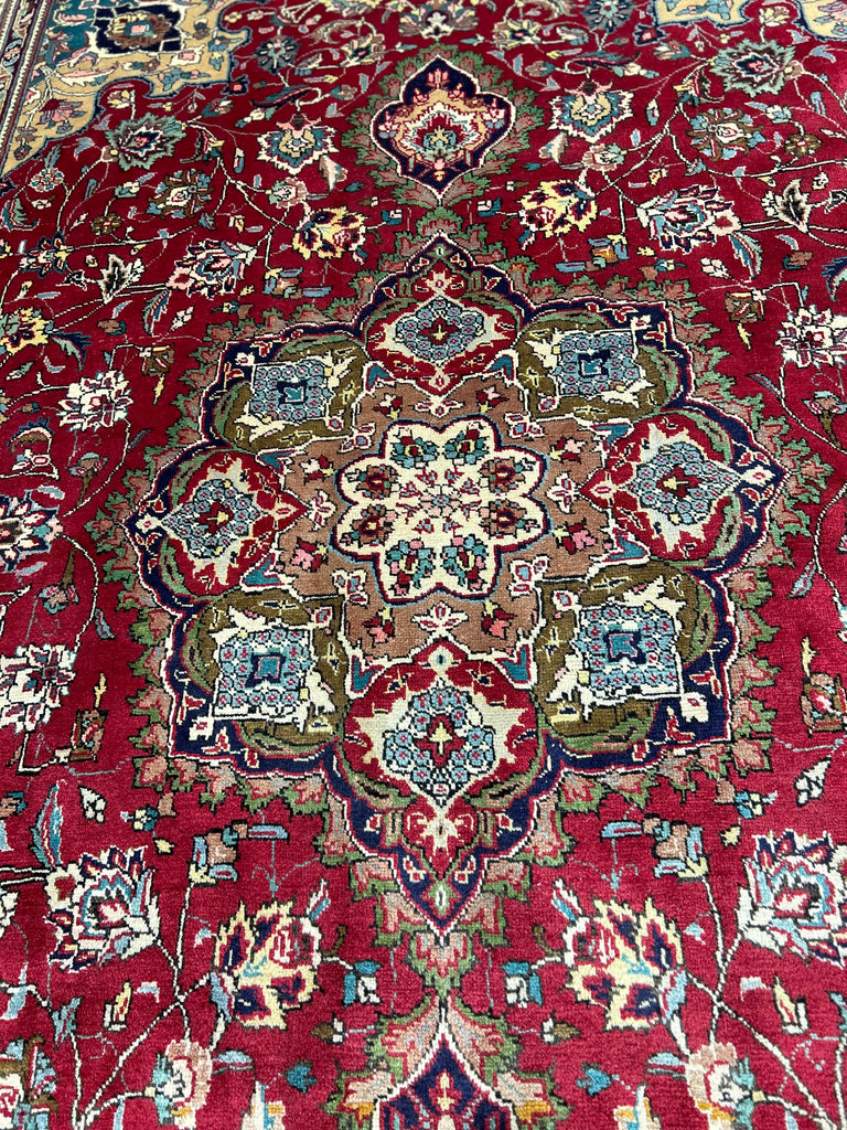 8.1 x 11.4 Genuine Persian Tabriz Wool Rug #PIX-11896