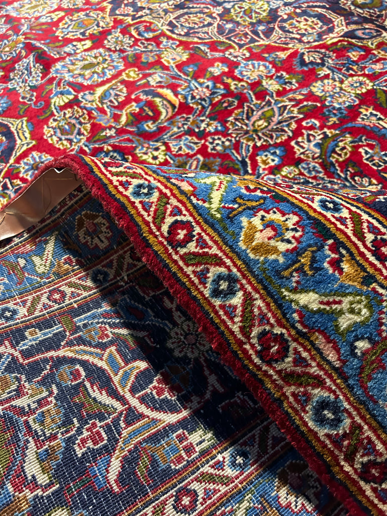 9.4 x 12.8 QUALITY Persian KASHAN PERFECT RUG 7006