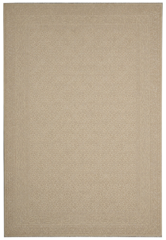 9 x 11.8 tone Wool and Silk Transitional Elite Rug Calm Elegant #F-5572